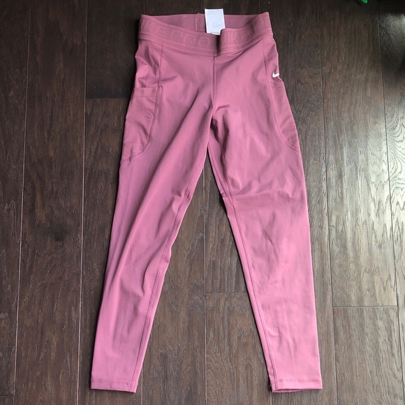 Nike Mauve Athletic Leggings - Picture 1 of 4